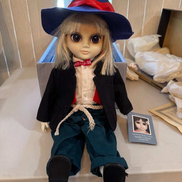 NIB Margaret Keane Big Eye Children Collector's Doll 1983 Bonnie #233 - Picture 5 of 12